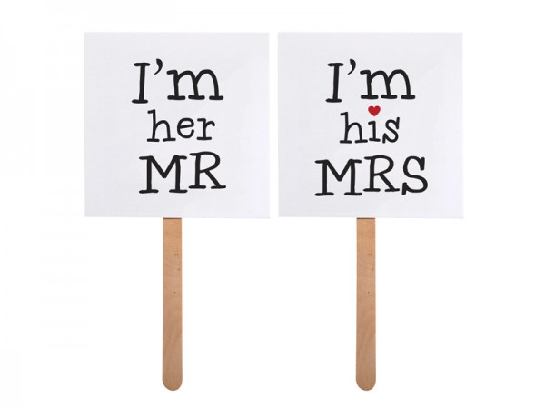 Kartičky  I´m his MRS +I´m her MR