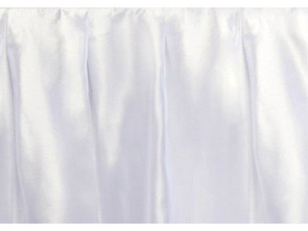 Rautová sukně saténová  75 cm x 4 m, bílá