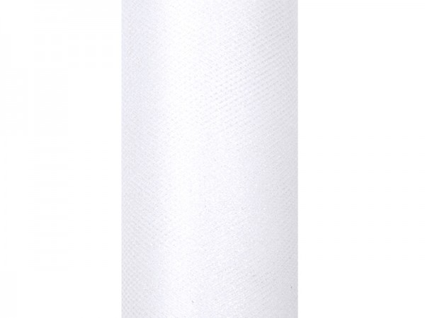 Paris Dekorace Tyl s lurexem bílý, 15cm/9m