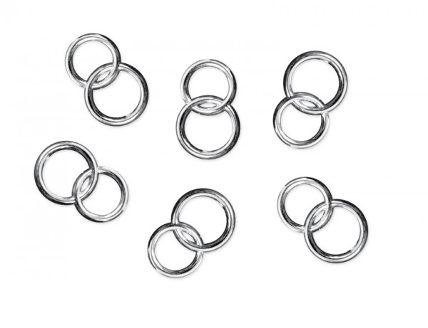 Aplikace snubních prstenů, stříbrná