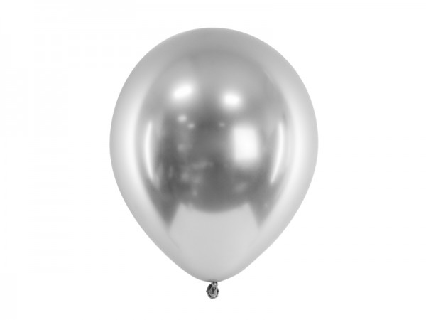 Balónek chromový stříbrný, 30 cm