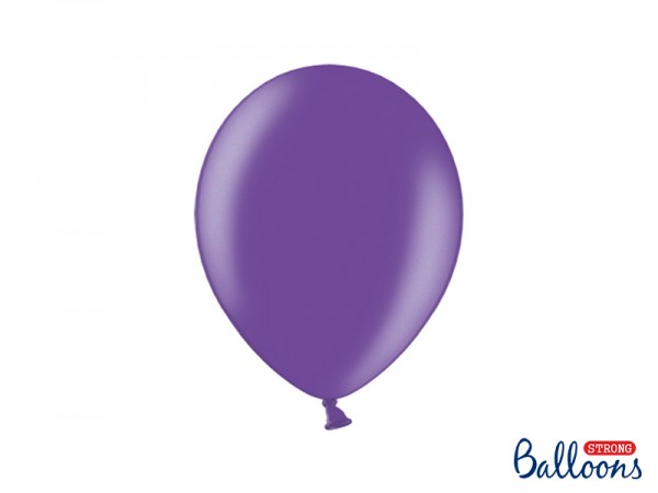 Balónek metalický fialový, 27 cm