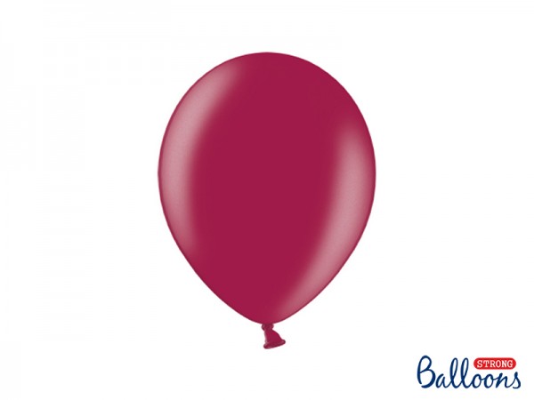 Balónek metalický burgundy, 27 cm