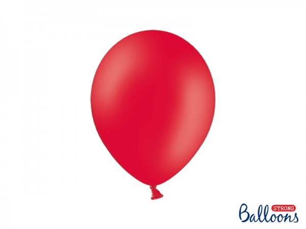 Balónky pastelové červené, 27 cm