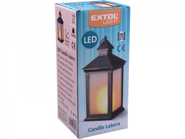 Extol Light 43402 lucerna LED s plamenem 