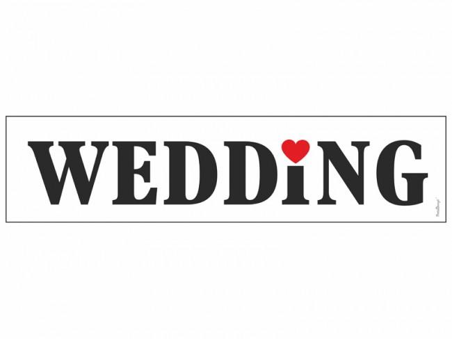 Registrační značka  WEDDING 50*11,5cm