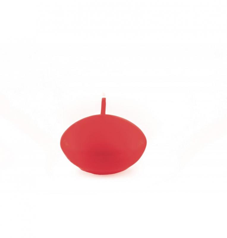 Plovoucí svíčka matná červená, 6 ks