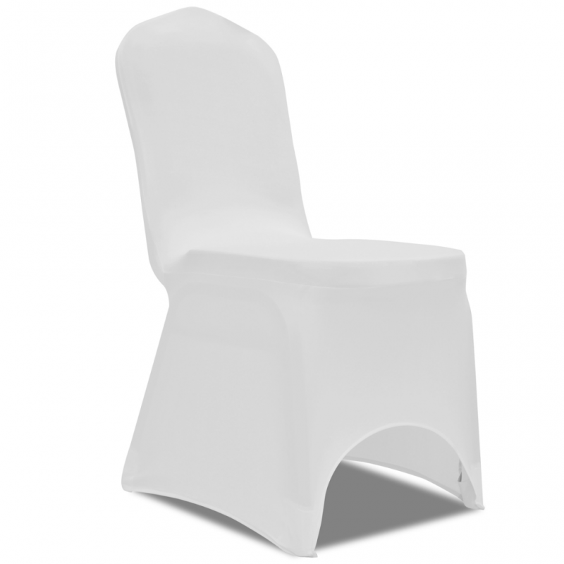Potah na židle elastický bílý 