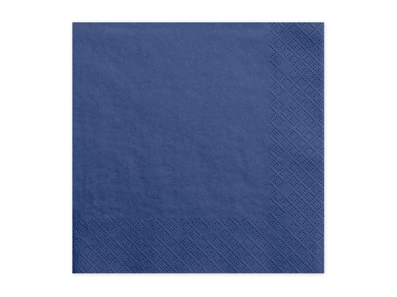Paris Dekorace Ubrousky jednobarevné námořnická modrá, 20 ks