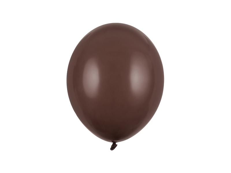 Balónky pastelové kakaově hnědé, 27 cm