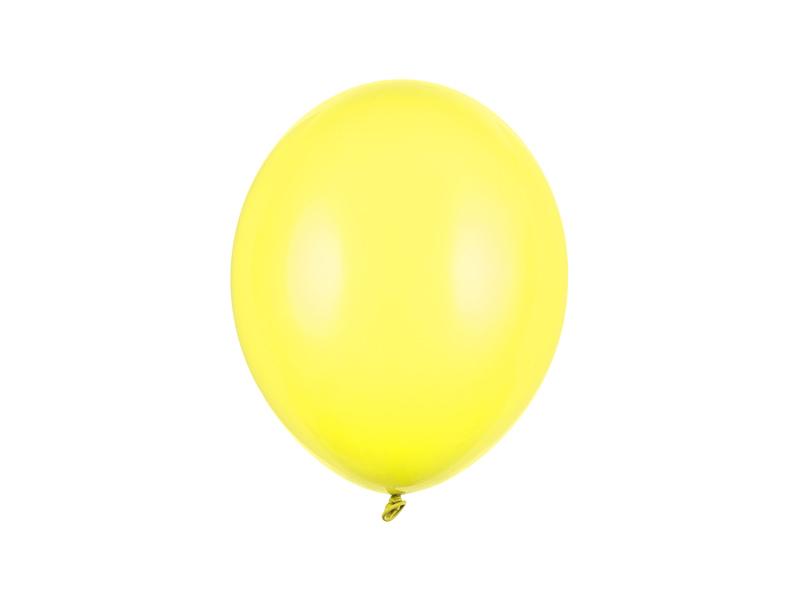 Balónky pastelové žluté, 27 cm