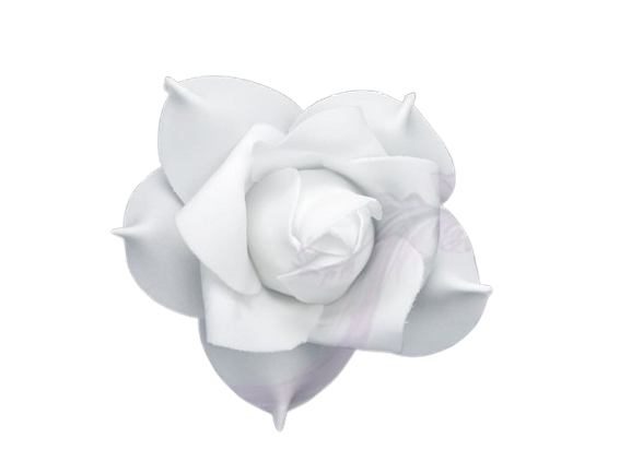 Paris Dekorace Květ decor, bílý, 11cm