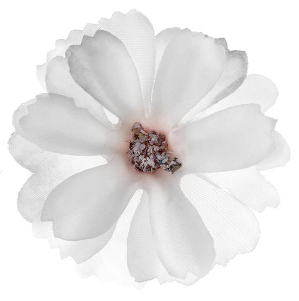Květy umělé bílé, 12 ks